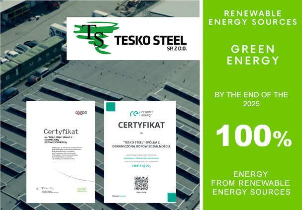 Green Energy in Tesko Steel