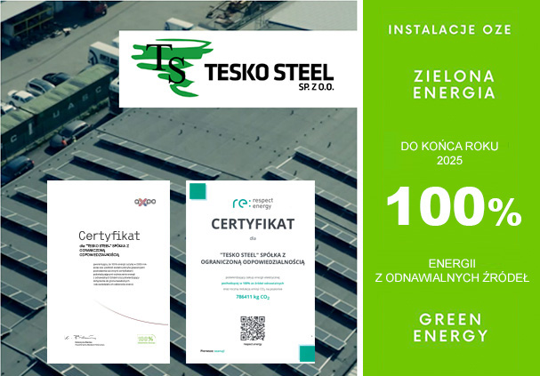 Zielona energia w Tesko Steel